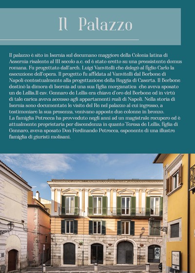La facciata e la storia di Palazzo Petrecca de Lellis